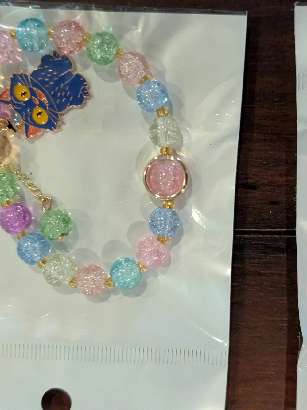 1 K-pop Demon Hunters Kids Multicolor Beaded Bracelet Character Charm